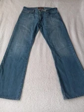 Levi's  The Original Jeans 527 Mens 34x32 Blue Low Boot Cut Denim Pants