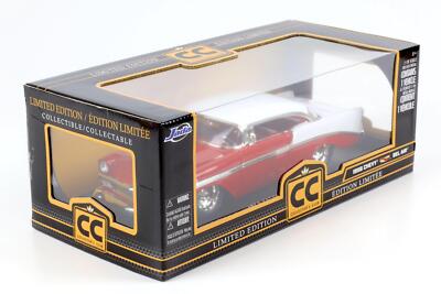 Jada 1956 Chevrolet Bel Air ミニカー 1/18 JADA - 1956 Chevy Bel Air / Gasser Drag Car - Red & White 1