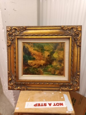 #ad Joseph Porter Palette Fantasy Expressionist Landscape Oil Painting Listed $250.00