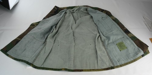 Woodland Old Style Men's Small Camo Camouflage Top Shirt Green Nato 8494 - Picture 4 of 10