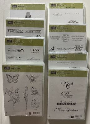 Stampin Up Rubber Cling Stamps Mounted Brand New-Variations Available-U Choose