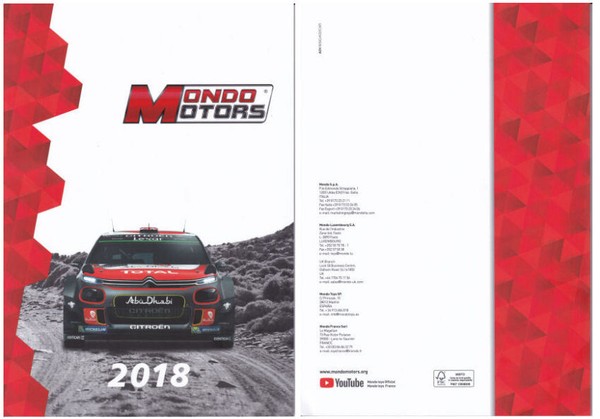 Mondo Motors Scale Diverse Modellbau Magazin VerÖFfentlichung Katalog 2018 Auto-image