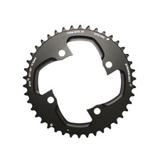 Plateau vtt double 42dts d104 2x10 ext noir 4 branches 10v(pour int 30dts)