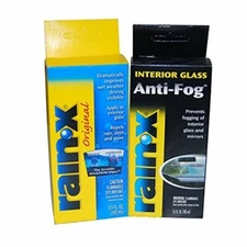 Rain-X Original Water Repellent Treatment & Interior Glass Mirrors Anti Fog Set