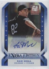 2013 Elite Extra Edition Status Blue Die-Cut Signatures 41/50 Sam Moll Auto 9pd
