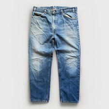 Vintage 80s Levis 40505-0215 Jeans Mens W36xL28 Orange Tab Blue Denim Great Fade