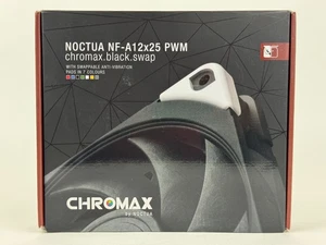 Noctua Nf-A12X25 Pwm Chromax.Black.Swap Premium Quiet Fan 4-Pin 120Mm Black