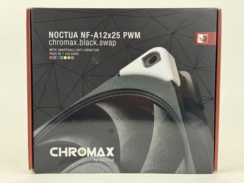 Noctua Nf-A12X25 Pwm Chromax.Black.Swap Premium Quiet Fan 4-Pin 120Mm Black