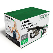 Brink Anhängerkupplung schwenkbar & 13pol E-Satz für Audi Q5 Sportback 20- AHK