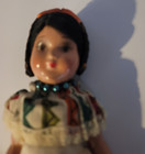 Vintage ethnic Mexican Folksy Costumes composition doll with painted face — photo 6
