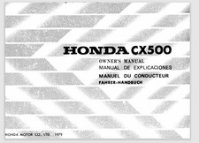 1979 CX500 Honda Service manual Owners Manual 136 Pages
