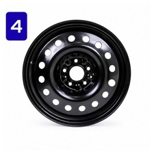 Set Of 4 17 Inch Steel Black Steel Wheels For 2020-2025 Toyota Sienna Hfht