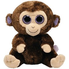 TY Beanie Boos - COCONUT the Monkey (Solid Eye Color) (Medium - 9 inch) MWMTs
