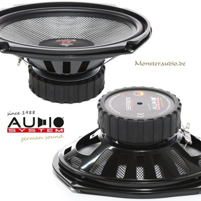 AUDIO SYSTEM AS 609 EVO 6x9'' 400 Watt Tief-/Mittelton Lautsprecher Boxen oval