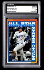 2025 Shohei Ohtani Topps Series 2 Card #90AS-2 Blue Los Angles Dodgers Graded 10
