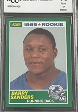Barry Sanders 1989 Score RC #257 Gem Mint 10 PSA CGC BGS Detroit Lions VHTF