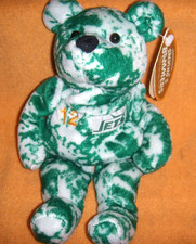 JOE NAMATH 1999 GREEN  BEAR SALVINOS BAMMERS   MWMT FREE SHIP 8" TALL