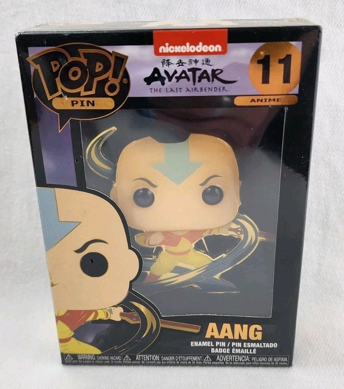 Funko Pop Pin Avatar The Last Airbender Aang #11 Enamel Badge Nickelodeon NEW