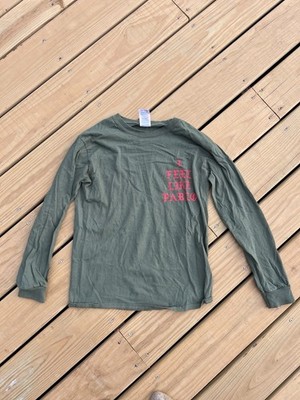 Kanye West I Feel Like Pablo Long Sleeve Shirt Olive Green Size Small