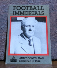 CLASSIC FOOTBALL IMMORTALS CARD HOF 1964 JIMMY CONZELMAN CHICAGO CARDINALS
