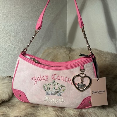 NWT Juicy Couture Kingdom Shoulder Bag & Wristlet Set - Light Pink