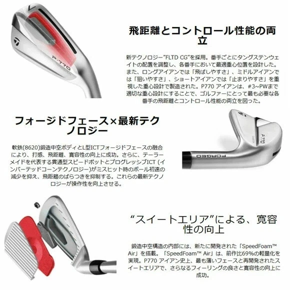 TaylorMade  P770 2023 Iron set 5-pw / Diamana Thump 95 S - Image 4 of 4