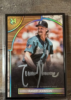 2025 Topps Museum Collection Randy Johnson Black Framed Autograph 4/5 FMA-RJ