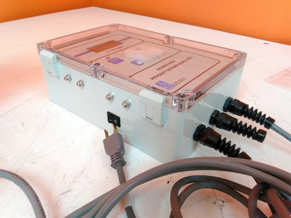 Defective Alpha Omega Instruments Series 2000 Percent Oxygen Analyzer AS-IS - Image 4 of 4