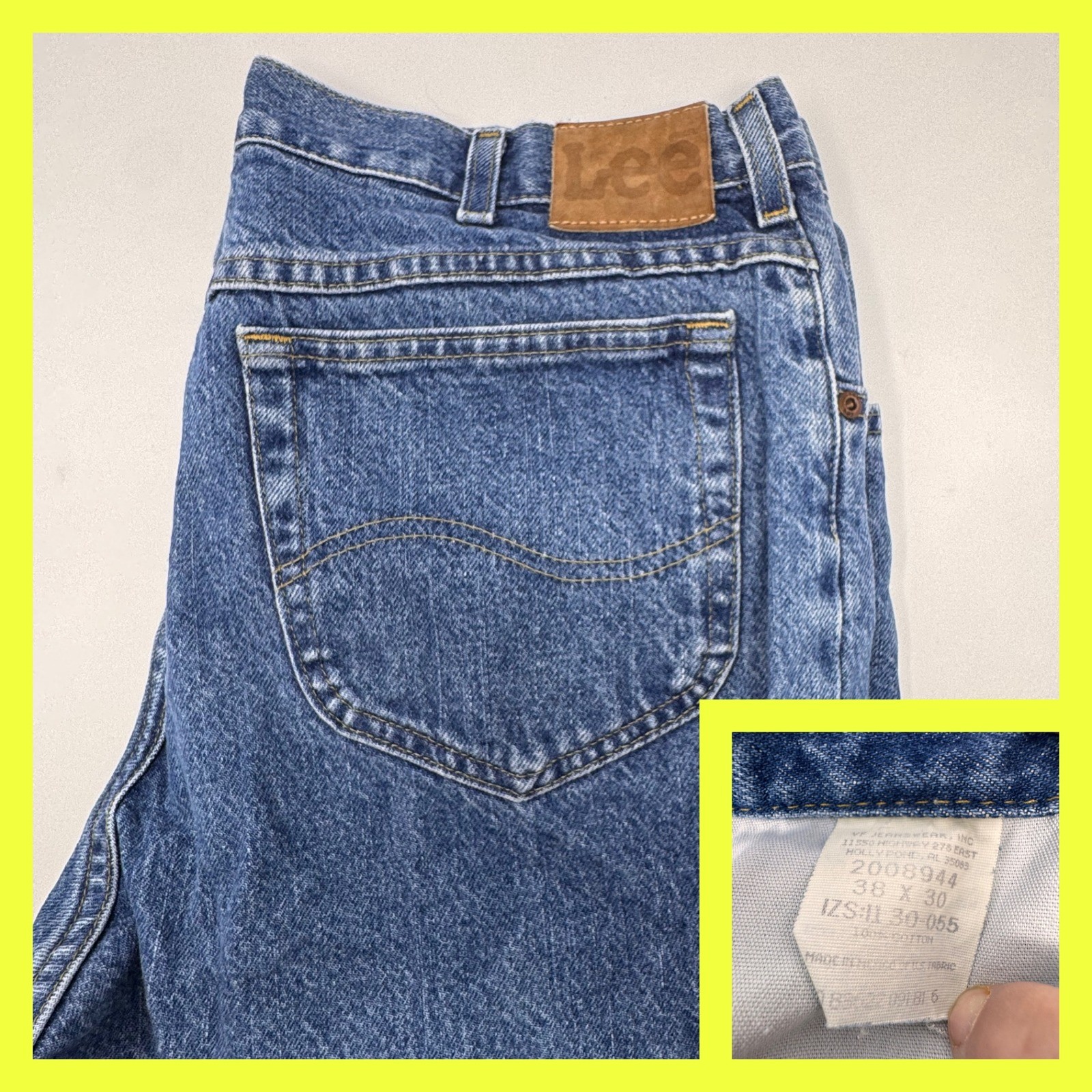 Mens 38x30 Medium Wash Denim 2008944 Vintage