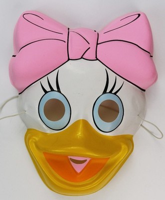Vintage Webby Duck Halloween Mask Walt Disney Daisy Duck Collectible Costume Don