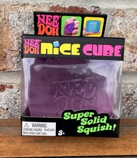 Nee Doh Nice Cube - Super Solid Squish  Purple - Brand New/Factory Sealed 