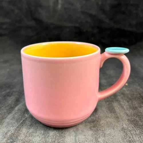 Lindt Stymeist Colorways Mug Pink Body Yellow Inside and Turquoise Accent