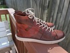MENS FRYE ESSEX CAMO PRINT BROWN LEATHER ANKLE BOOTS/ SNEAKER SHOES SZ 11 — photo 1