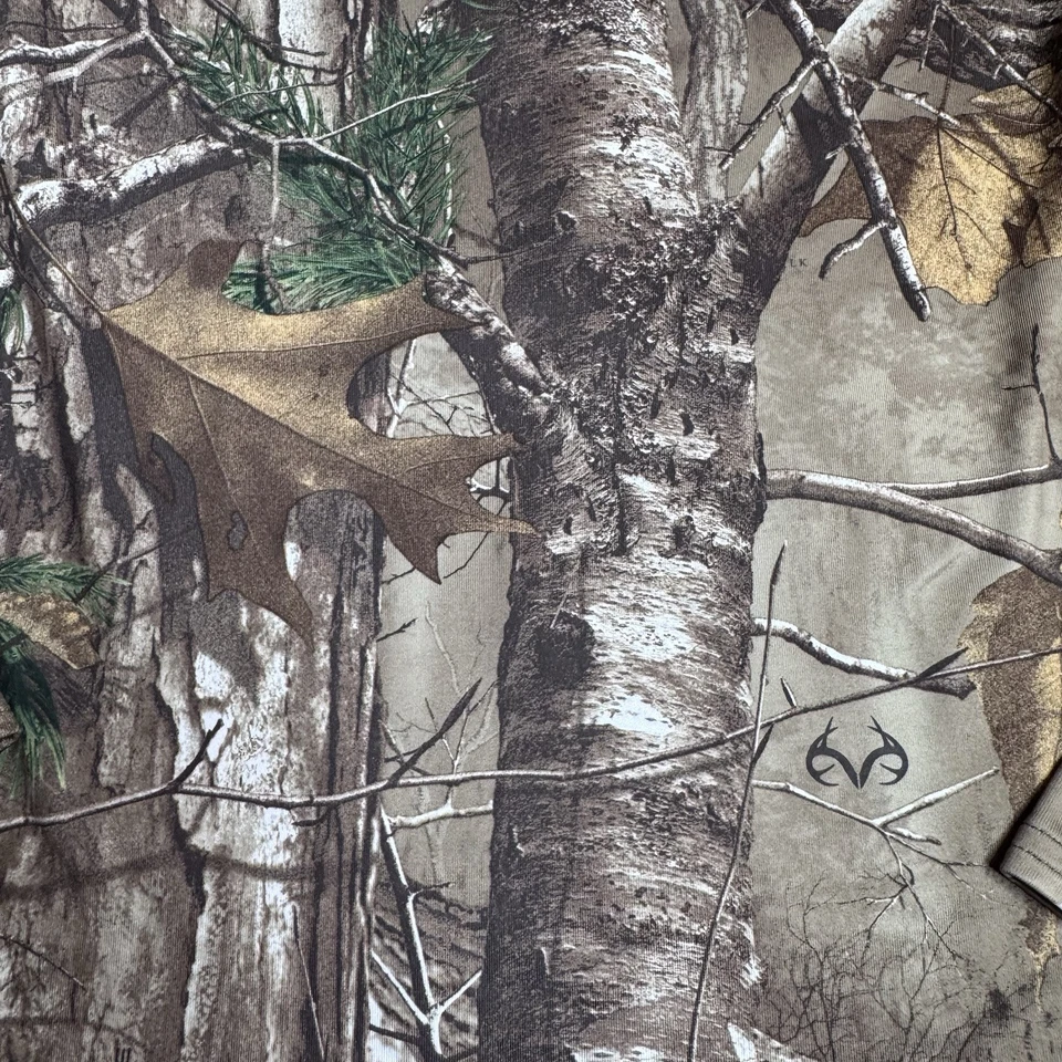 Under Armour Youth Shirt Large YLG Camouflage Mossy Oak Hunting Long Sleeves - Image 4 of 4