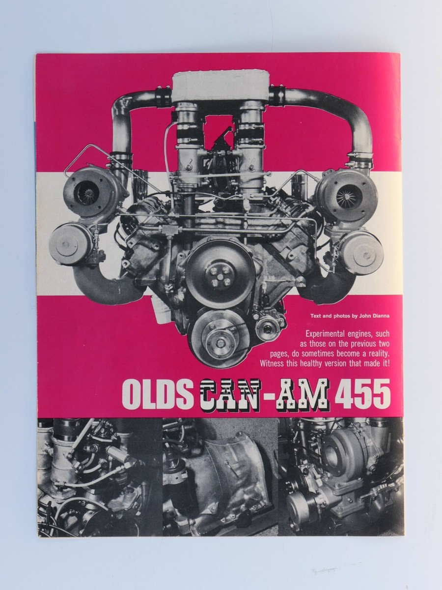 Olds 455 Twin Turbo Aluminum Can-Am John Beltz Vintage 1969