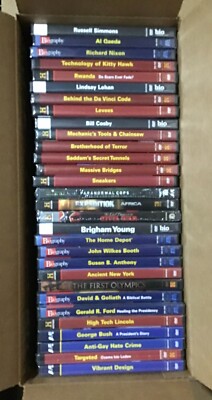 Lot Of 30 Factory Sealed History Channel A&E Biography DVDs - DVD New Box Sets