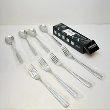 Stainless Steel Dinner Forks and Spoons Silverware Set 10” Heavy-Duty Set For 4