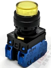 1pcs IDEC push button switch with light YW1L-M2E20Q4Y