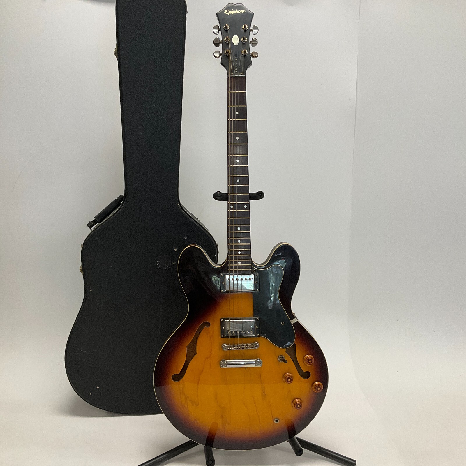 2003 Epiphone DOT VS Sunburst Semi-Hollow Electric Guitar with Hard Case