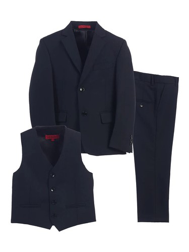 Kid's Boy's Formal 3 Pcs Suit Pants Blazer Set Two Button 2 Flap Pockets #BSV-81 - Picture 18 of 23