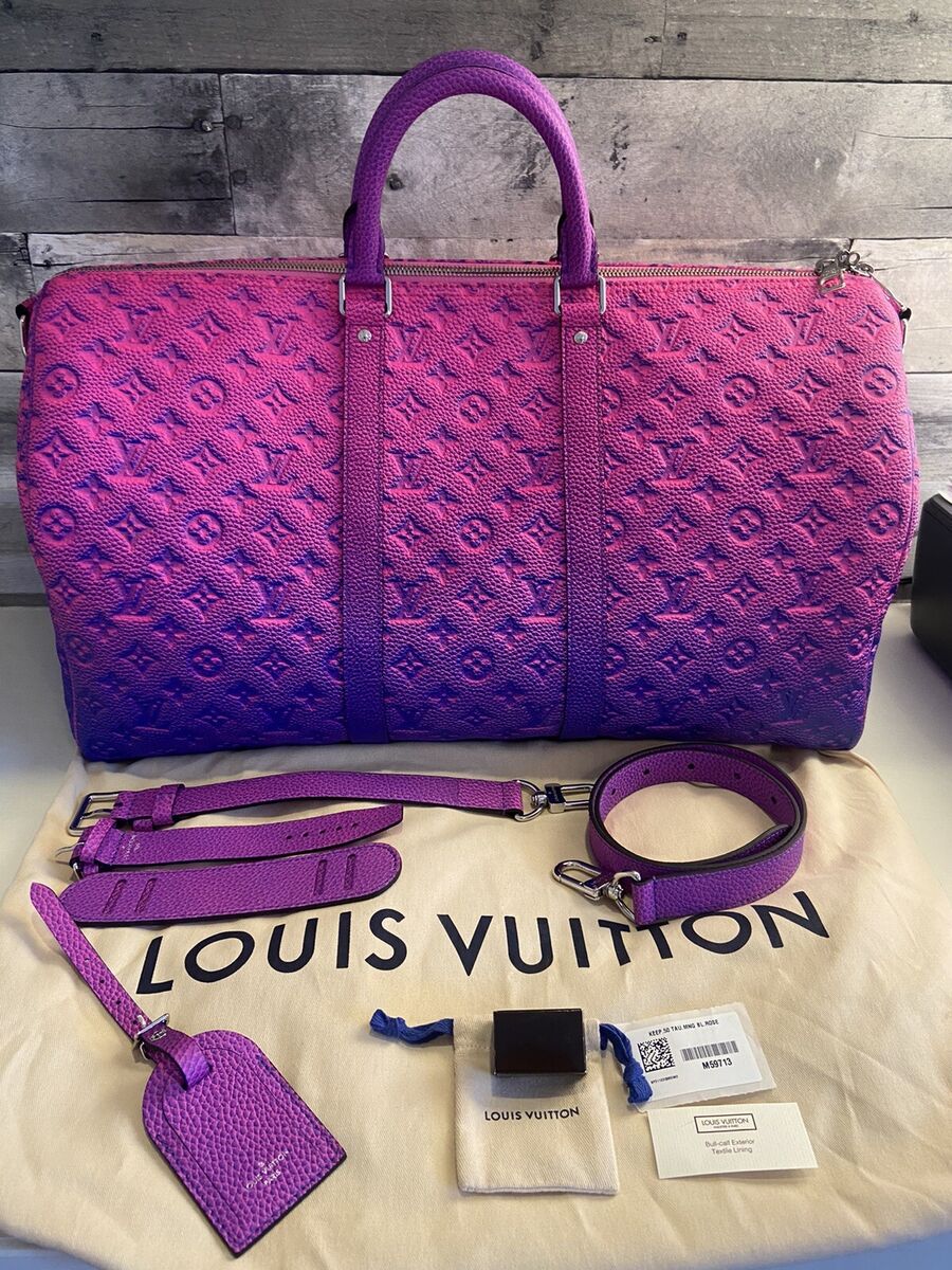 Louis Vuitton Virgil Abloh Blue & Pink Monogram Illusion Leather