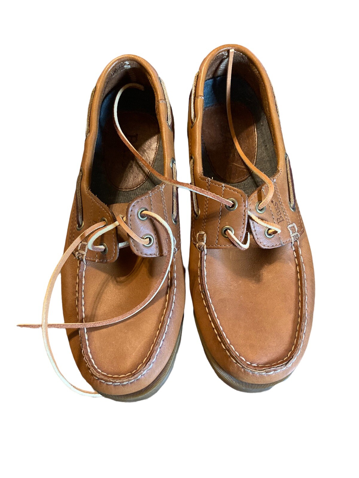 Bass Seafarer Deck Boat Shoe Mens 7 M Leather Uppers … Gem