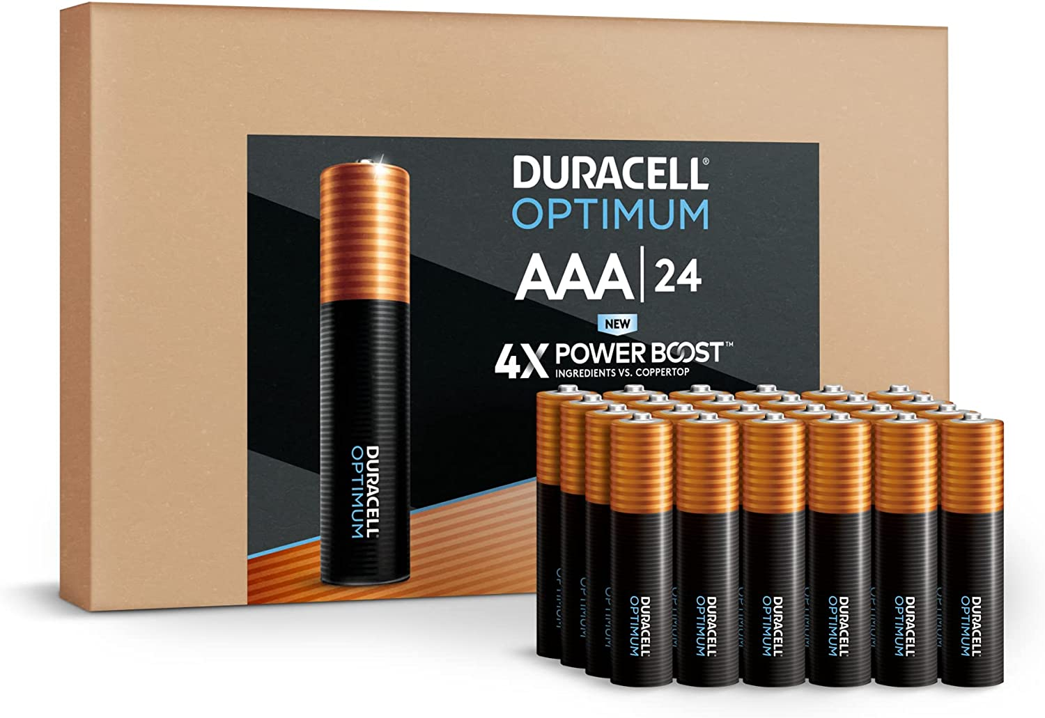 Optimum AAA Batteries, 24 Count Pack Triple a Battery with Power Boost Ingredien-image