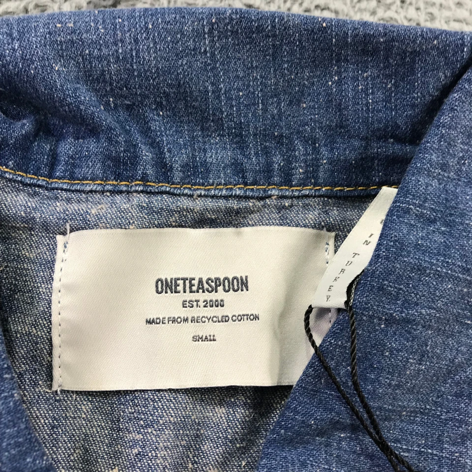 ONE TEASPOON Mono Mujer Pequeño Resort Azul Mono Chaqueta Denim Foto 4 de 4