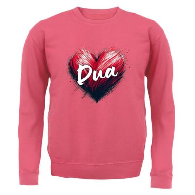 Love Heart Dua - Adult Hoodie / Sweater - Singer Lyrics Fan Tour Love Concert