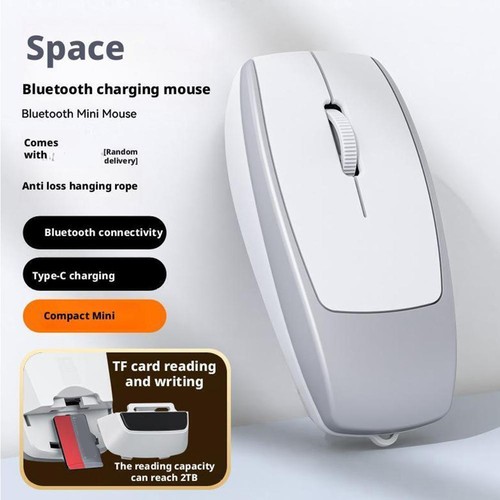 New Wireless Mini Bluetooth Mouse with Card Insertion y For Silent E3Y7 - Picture 4 of 24
