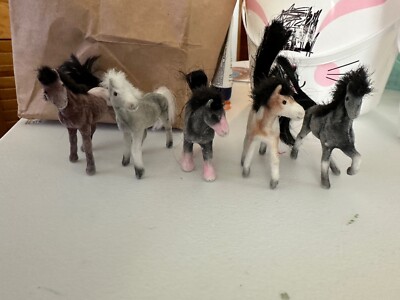 vintage toy ponies, soft with fuzz, very cute, kids like it, can't get any more.