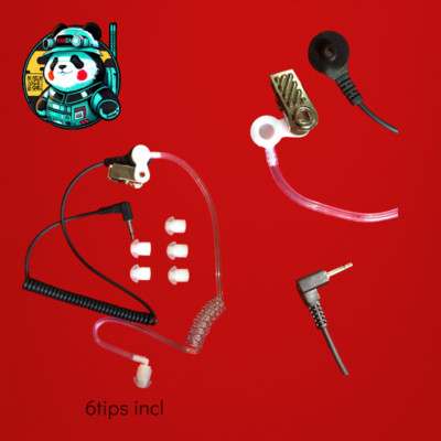 Security Style Headset - UNIDEN SDS100  3.5mm Listen Only headset w/6 eartips