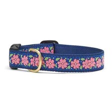 Up Country Dog Collar, Pink Garden, Adjustable Made In USA XS S M L XL XXL