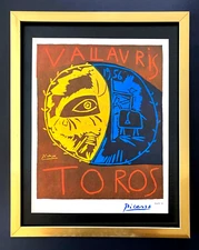 PABLO PICASSO | Vintage 1964 Signed Offset Lithograph | Ltd. Ed | Framed